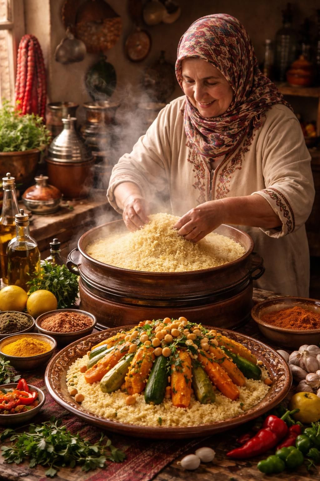 découvrez nos astuces pour préparer un couscous artisanal aux légumes authentique, aux saveurs du maghreb, et régalez-vous avec une recette traditionnelle facile à réaliser.