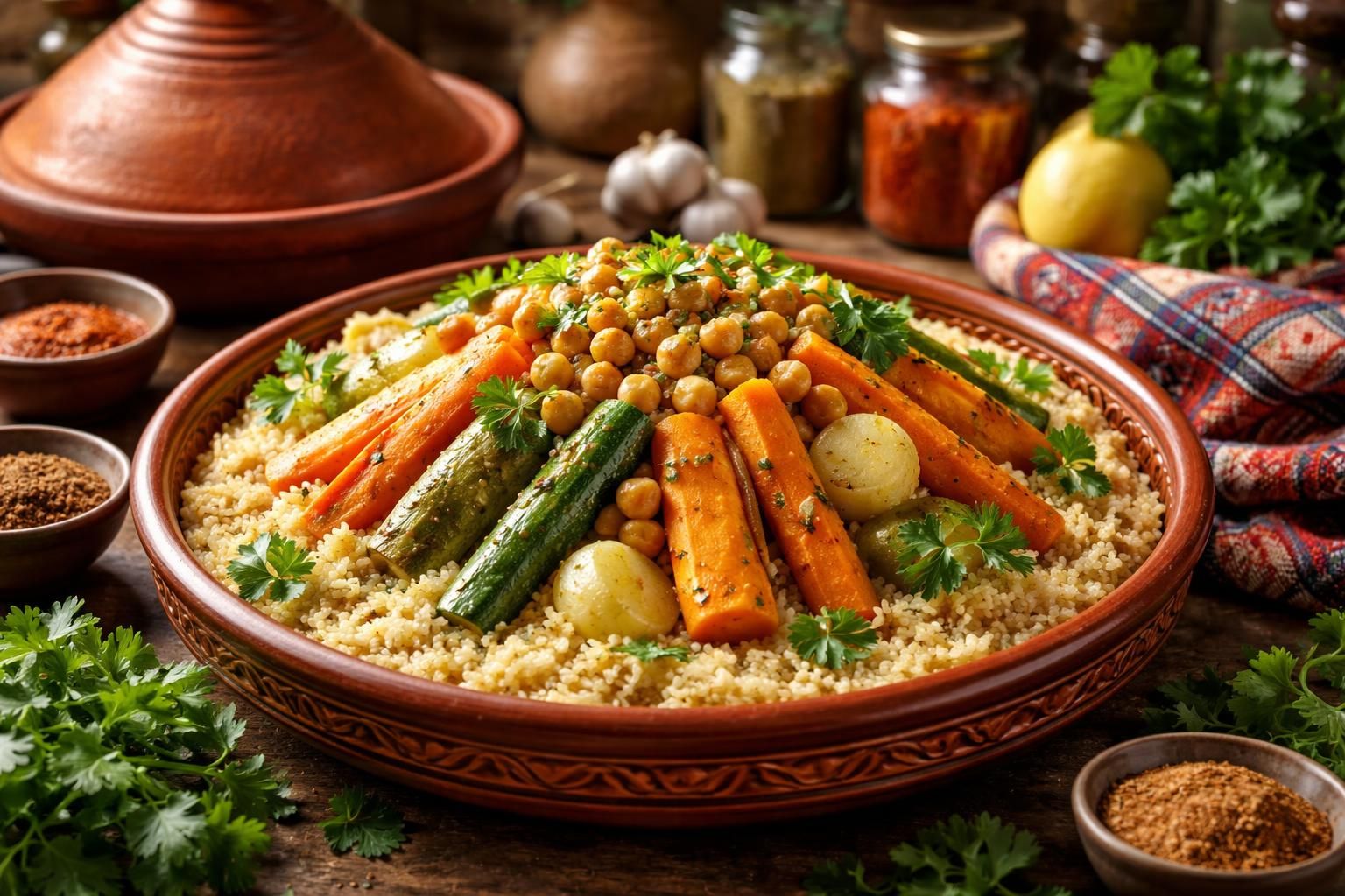 découvrez comment préparer un couscous artisanal aux légumes authentique, inspiré des saveurs traditionnelles du maghreb, pour un repas savoureux et convivial.