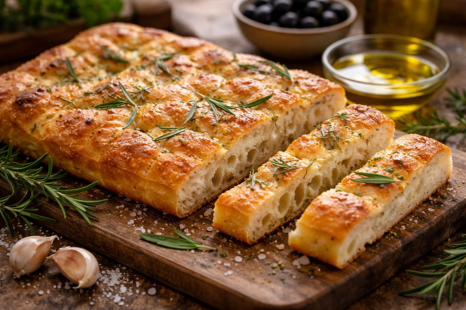 découvrez notre recette de focaccia artisanale italienne, moelleuse et parfumée, parfaite pour un apéritif ou un repas convivial. suivez nos étapes simples pour réussir ce pain typique du sud de l’italie.