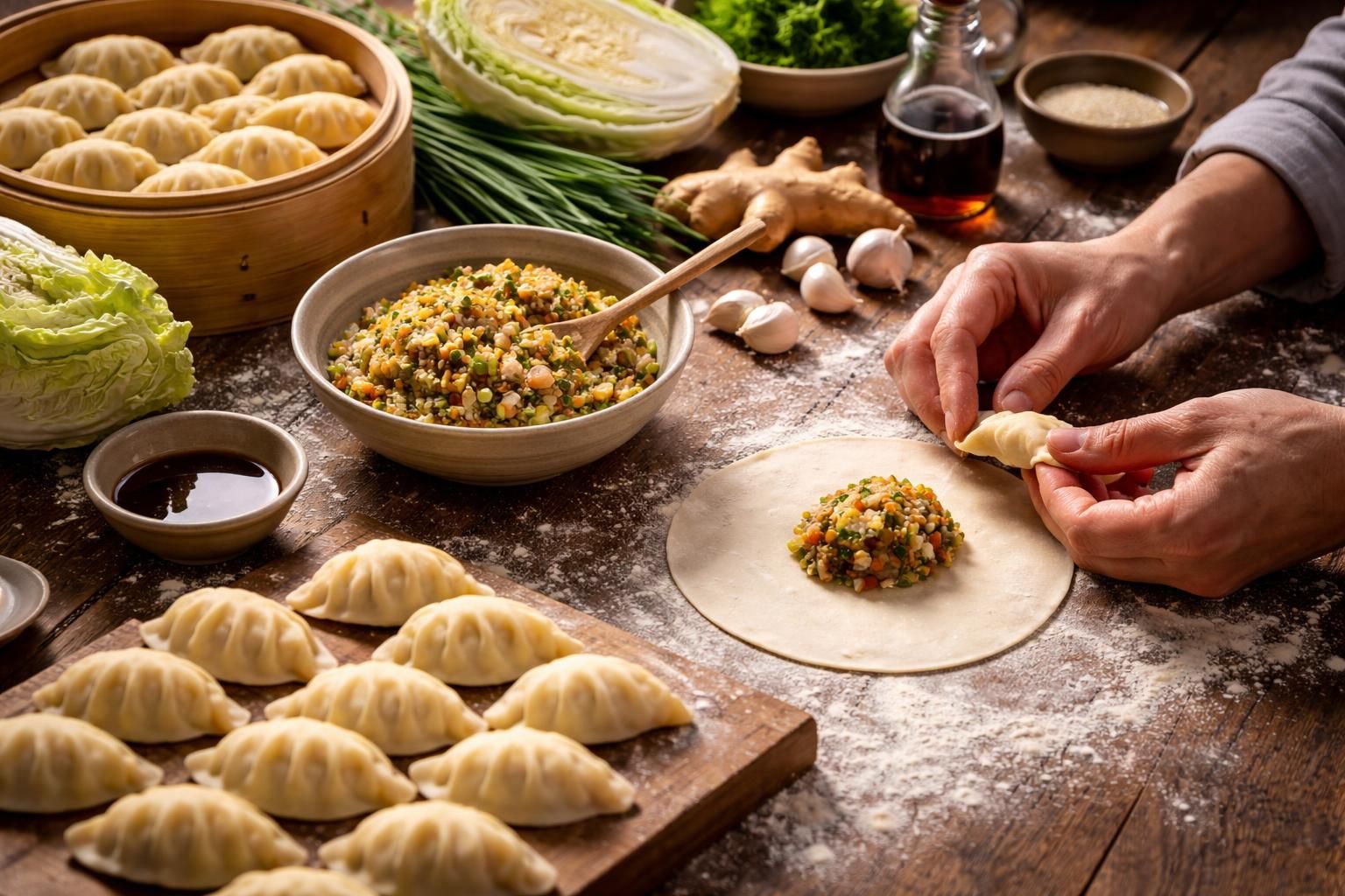 découvrez notre recette traditionnelle de gyozas maison avec une pâte artisanale faite à la main pour des saveurs authentiques et un moment convivial.