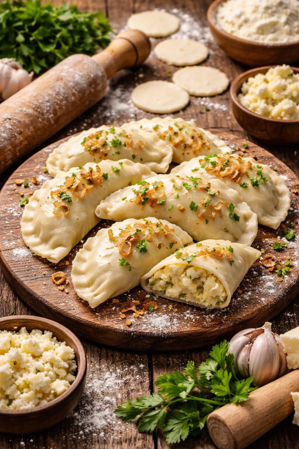 découvrez notre recette de pierogi artisanaux farcis aux pommes de terre et fromage, un plat traditionnel polonais savoureux et facile à préparer, parfait pour toute la famille.