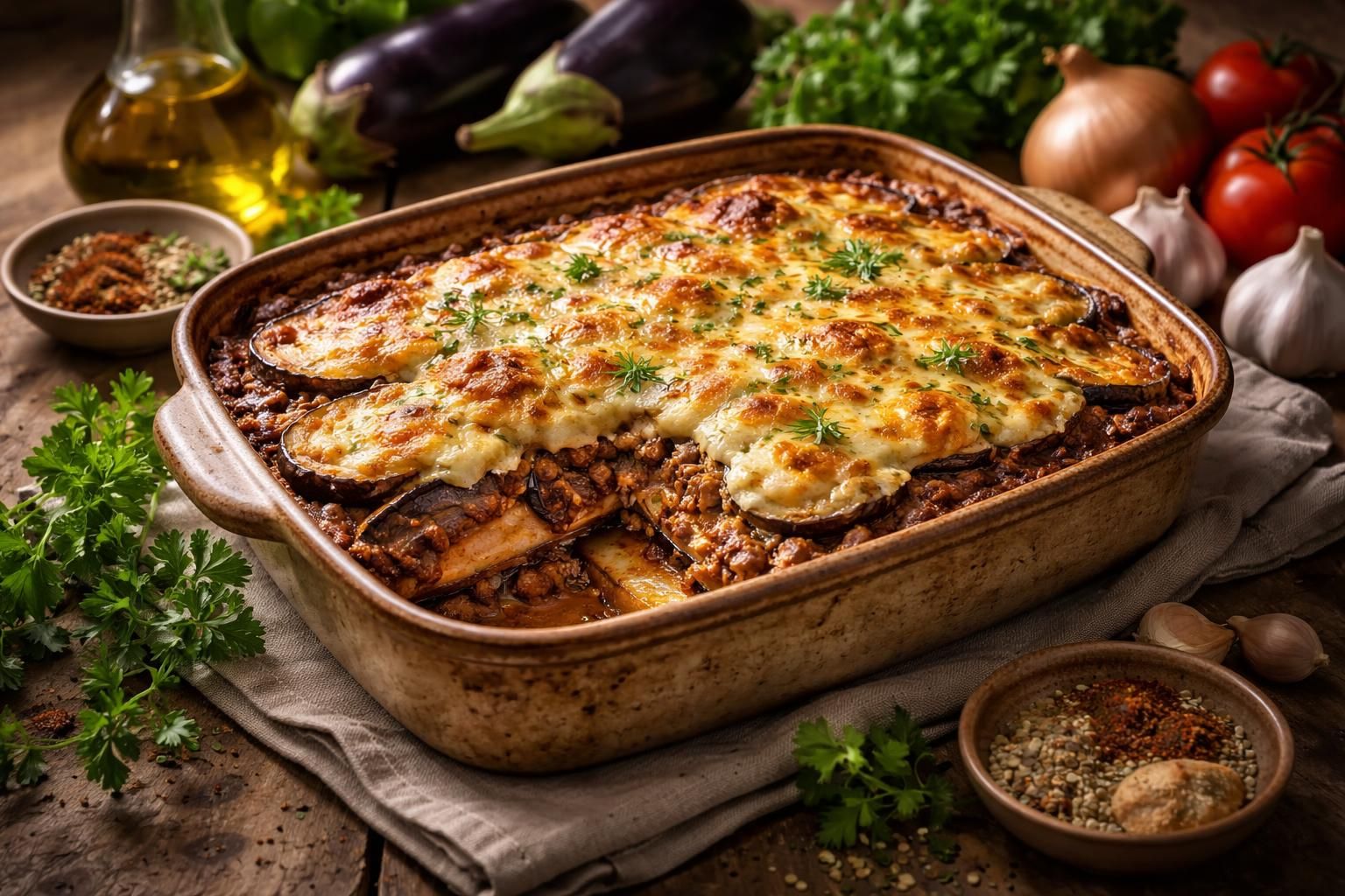 découvrez notre recette traditionnelle de moussaka maison, préparée de manière artisanale pour un goût authentique et savoureux.