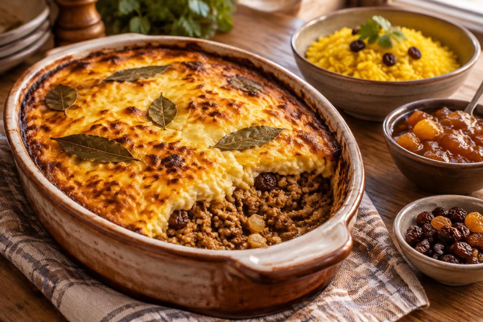 découvrez une recette artisanale de bobotie sud-africain, parfumée d’épices douces et facile à préparer pour un voyage gourmand.
