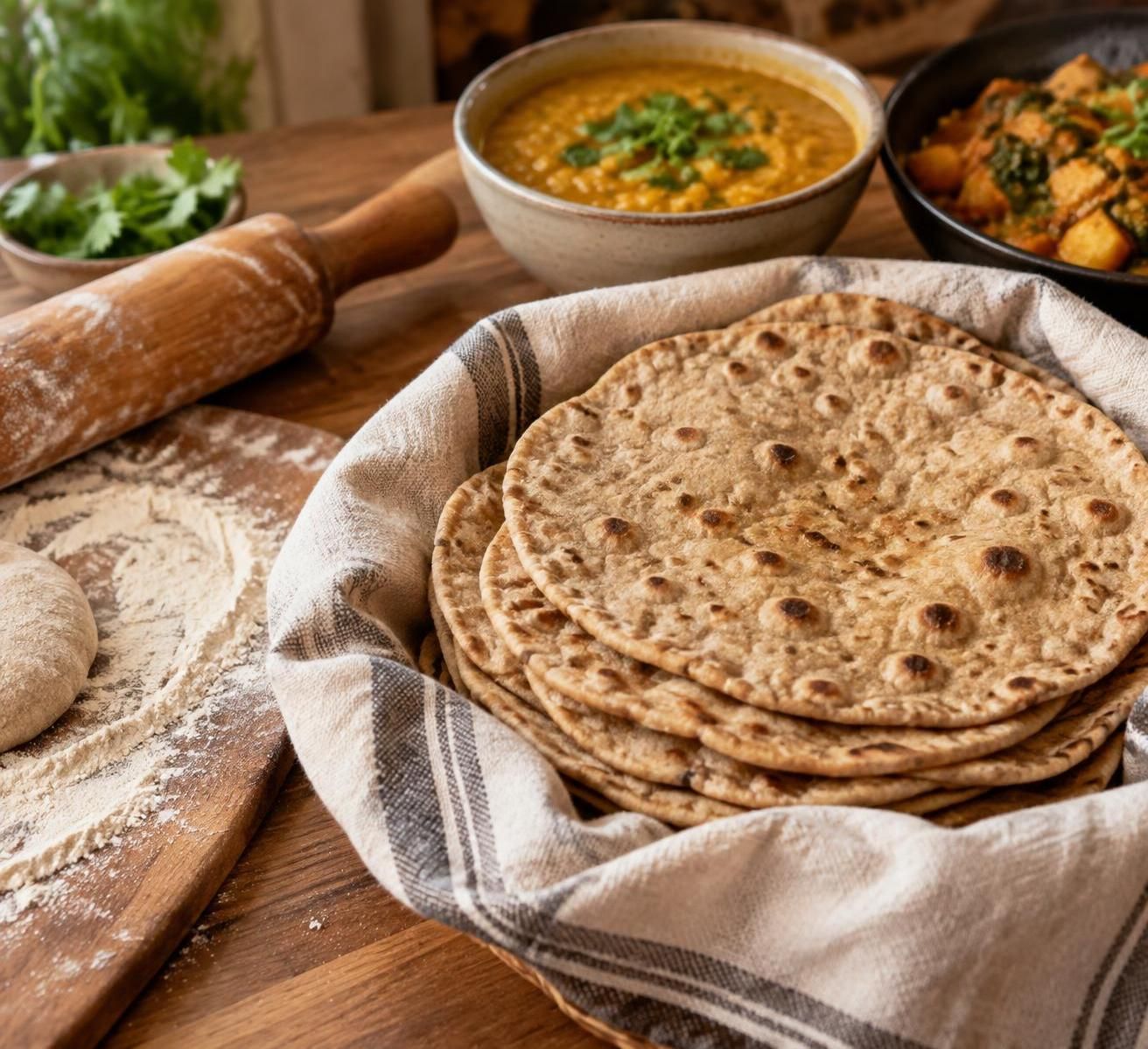découvrez une recette facile de chapatis artisanaux : des pains indiens moelleux et dorés, parfaits pour accompagner vos plats du monde.